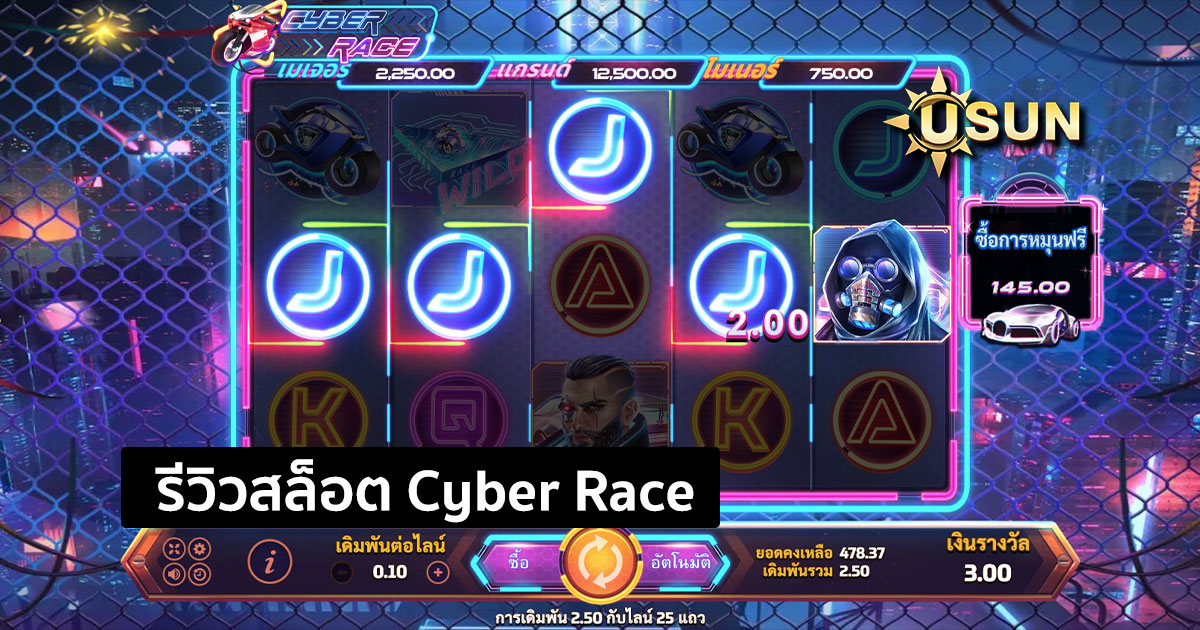 รีวิวสล็อต Cyber Race จากค่าย JOKER